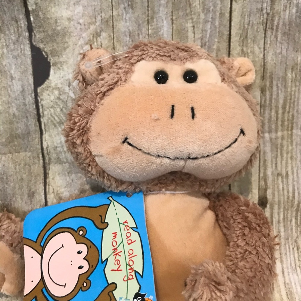 🎉LAST ONE🎉 Jellycat 10 in My read along monkey rattle - NWT - Picture 3 of 8